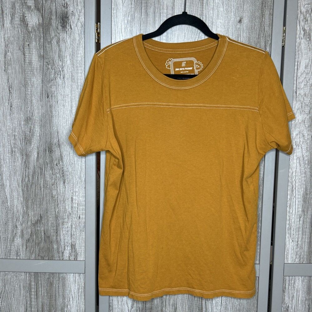 Big Bud Press T Shirt Jr. Varsity Tee Unisex Size S Mustard